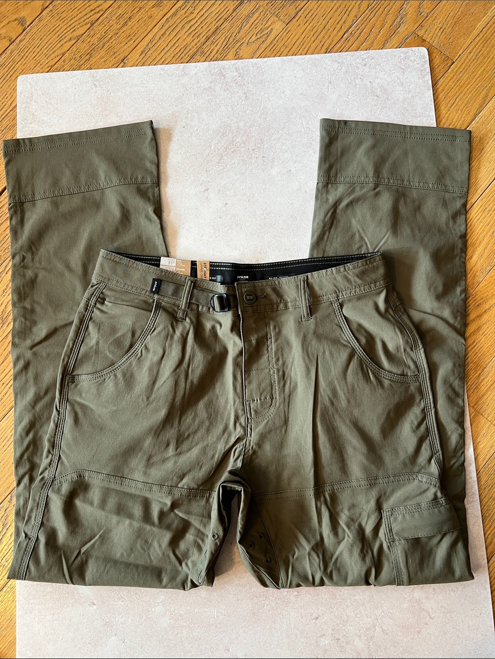 Prana Men's Stretch Zion Pants II. Slate Green